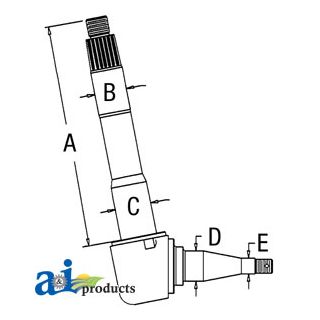 E9NN3105EB - Spindle (RH/LH)