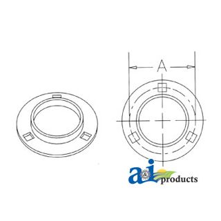 F352-I - Flange, Bearing; 3 Bolt