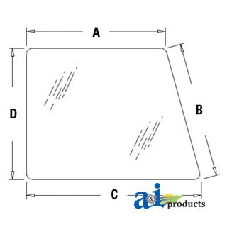 F63307 - Glass, RH Window & Door, Upper