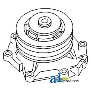 FAPN8A513AA - Pump, Water w/ Double Pulley