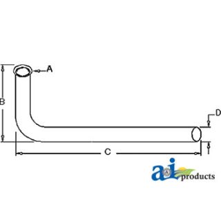 FDE180 - Horizontal Exhaust Pipe