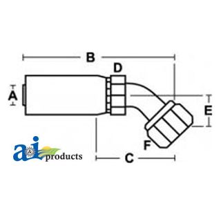 FFX45-04-04 - (HC-FFX45) Female Seal Lok - Swivel - 45