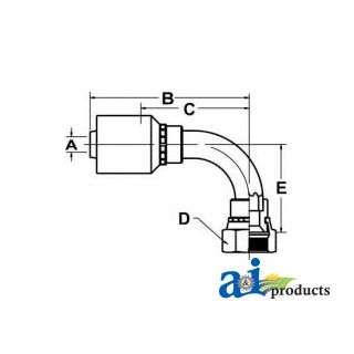 FFX90-10-10-W - (HW-FFX90) Female Seal-lok Swivel 90