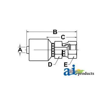 FFXT-04-04 - (HC-FFXT) Female Seal Lok - Swivel - Straight - Lon