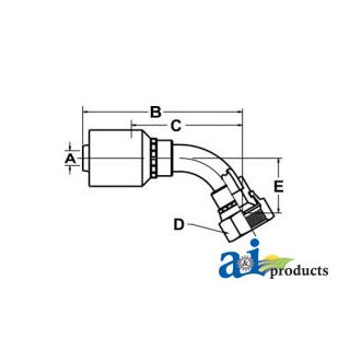 FJX45-16-16-W - (HW-FJX45) JIC 37
