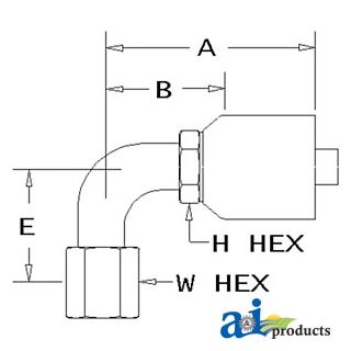 FJX90-08-12-W - (HW-FJX90) Female JIC 37
