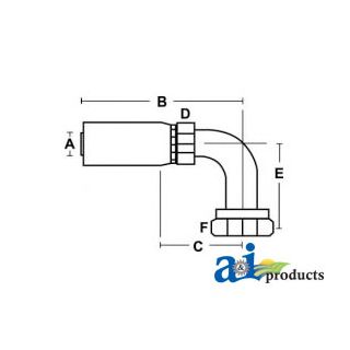 FJX90L-12-12 - (HC-FJX90L) Female JIC 37