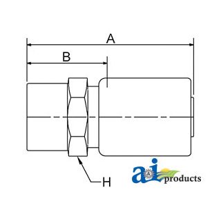 FP-12-08 - Hose End, Female NPTF Pipe