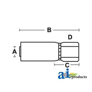 FP-12-12 - (HC-FP) Female NPTF - Rigid - Straight