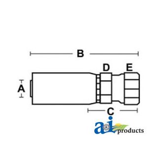 FPX-12-12-W - (HW-FPX) Female NPSM Pipe Swivel Connector