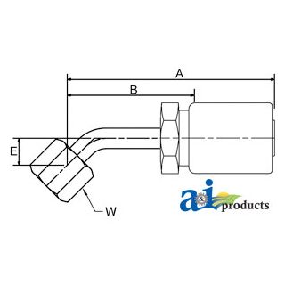 FSX45-06-05 - (HC-FSX45) Female SAE 45
