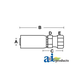 FSX45-06-06 - (HC-FSX45) Female SAE 45