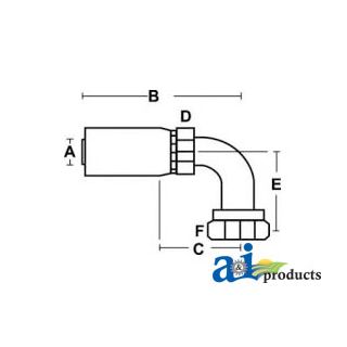 FSX90-12-12 - (HC-FSX90) Female SAE 45