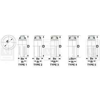 GW210PP9-I - Disc Bearing; Cylindrical, Round Bore, Re-Lubricatable