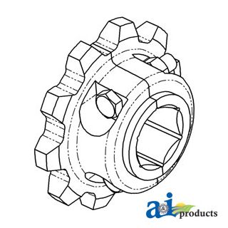 H118583-S - Sprocket, Split Feederhouse