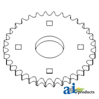 H119709 - Sprocket, Feeder House Drive, Upper