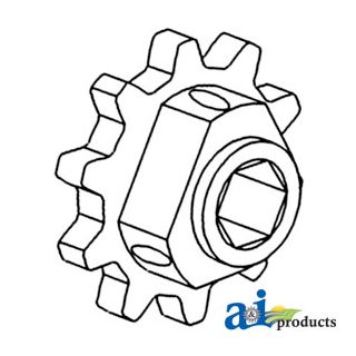 H121435 - Sprocket, Feeder House, Upper