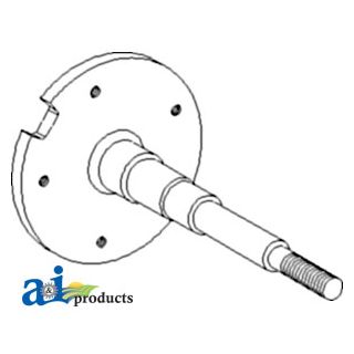H129681 - Shaft, Feeder House, Upper (RH Stub)