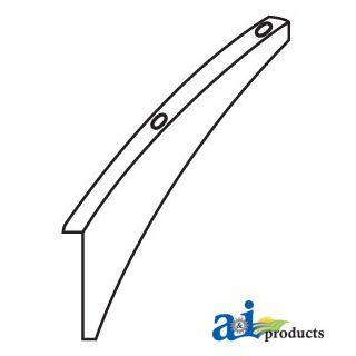 H150403 - Deflector; Straw Chopper, Rh, Deep, Wide Spread