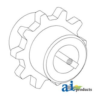 H159614 - Sprocket, Feeder House Shaft, Upper