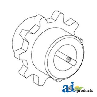 H159616 - Sprocket, Feeder House Center, Upper