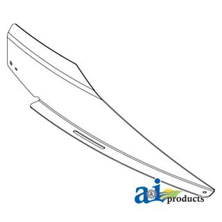 H204777 - Vane, Straw Chopper, Cupped, No. 4 & 5 Rh