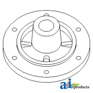 H97574 - Hub, Shaft & Tightener, Lower Tailings Auger