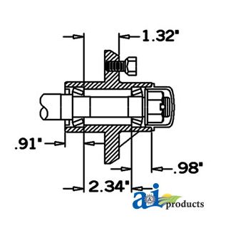 HS125044 - Hub & Spindle Assy.