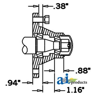 HS125045 - Hub & Spindle Assy.