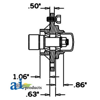 HS130045 - Hub & Spindle Assy.