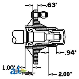 HS16505S55 - Hub & Spindle Assy.
