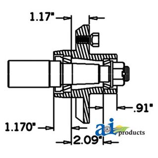HS1750545 - Hub & Spindle Assy.