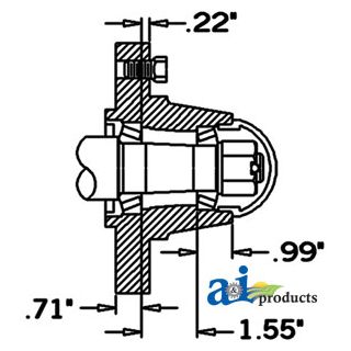 HS2500555 - Hub & Spindle Assy.