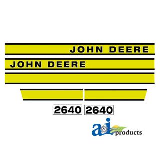 JD2640E - Hood Decal Set