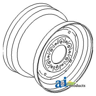 JD3210 - Rim, Front Wheel 8l X 16