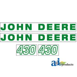 JD430 - Hood Decal Set