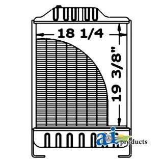K307602 - Radiator, w/o A/C