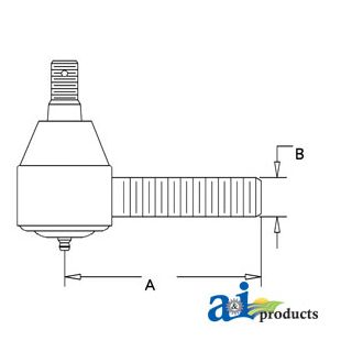 K908071 - Tie Rod End, Front Axle