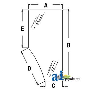 L169102 - Glass, Door (LH)