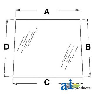 L58951 - Glass, Door, Upper (LH)
