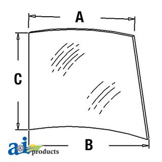 L58953 - Glass, Windshield, Upper (RH)