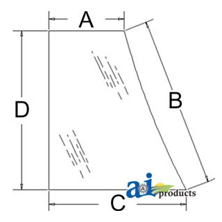 L62577 - Glass, Door; Lower Lh