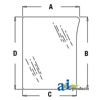 L78534 - Glass, Front, Lower (RH)