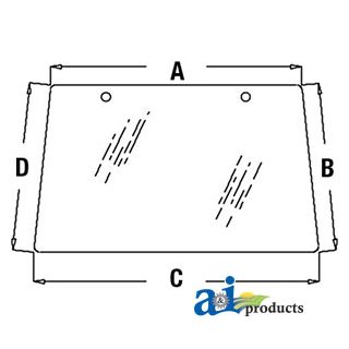 L78733 - Glass, Windshield, Front - Non-Tiltable