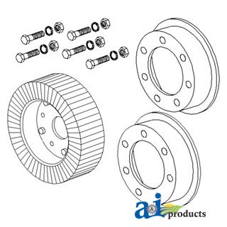LML311-A - Wheel, 4" X 8" Tail Rim Assembly