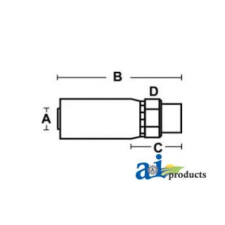 M-BSPP-06-06 - (HC-M-BSPP) Male BSP Parallel Pipe - Rigid - Stra
