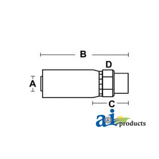M-DINLX-04-16 - (HC-M-DINLX) Male Metric L - Rigid - Straight