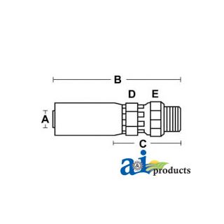MBX-12-12-W - (HW-MBX) Straight Thread O-Ring Swivel Connector
