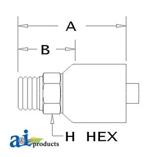 MF-08-08-W - (HW-MF) Male "Seal-lok" - Rigid - Straight