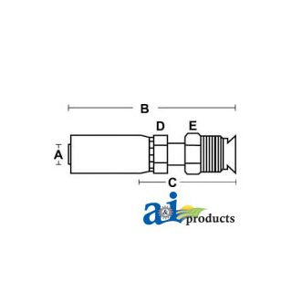 MIX-04-06 - (HC-MIX) Male Inverted SAE 45